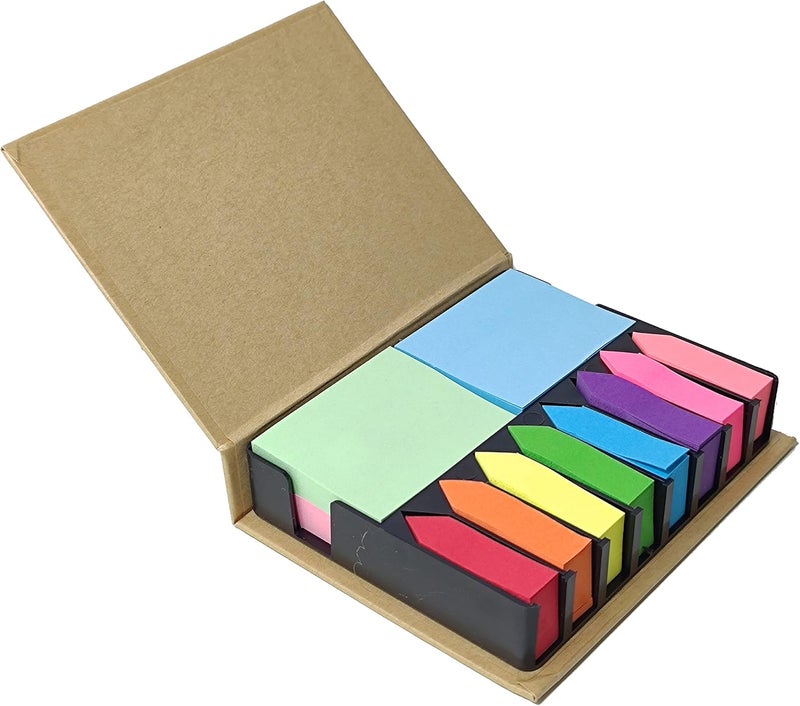 BLUECC Tape Flags Assorted Color Combo Pack, Arrow Flag Tabs Colored Sticky Notes for Page Marker Bookmarks and Message Post by - Image 1